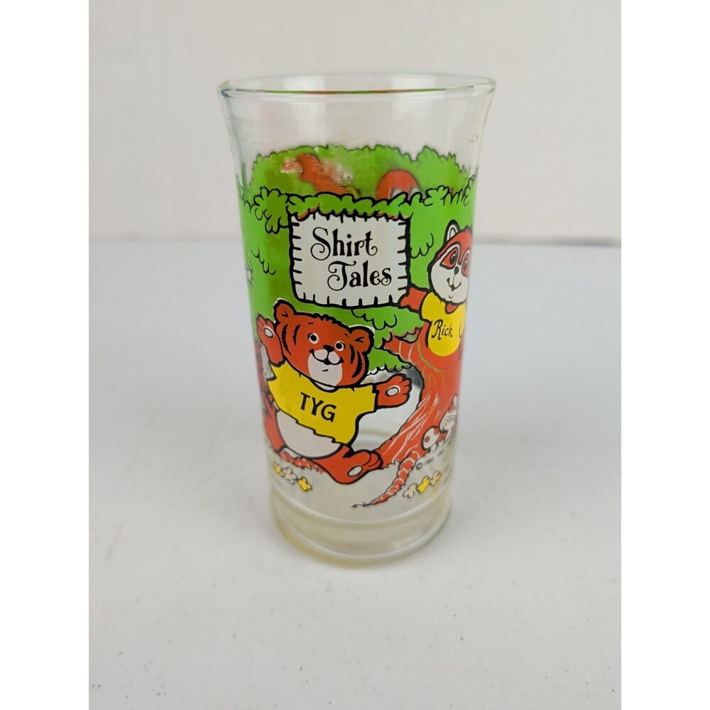 Vintage 1982 Hallmark Shirt Tales Glass Rick Tyg Pammy Bogey Digger 80s Cartoon